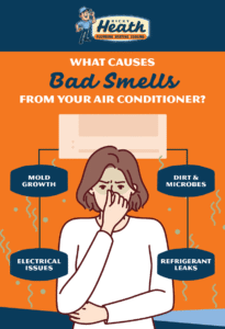 Causes of bad smells from your air conditioner