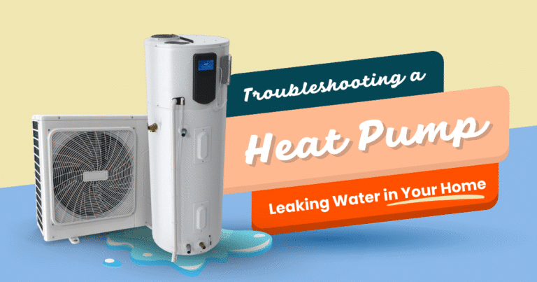 heat pump leaking water